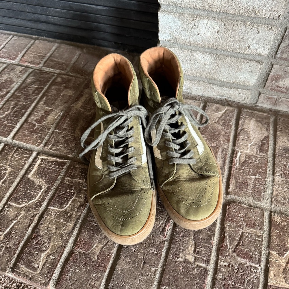 Vans Olive Green High-Top Men's/Women’s Shoes